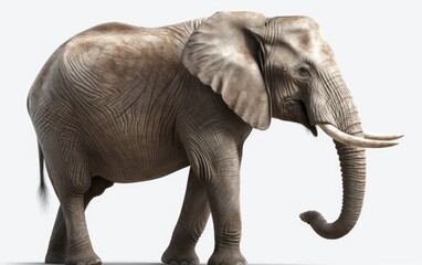 Obraz premium An elephant in a background safari animals elephant wallpaper Generative AI
