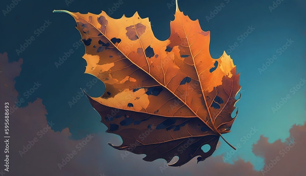 Poster a soaring leaf generative ai