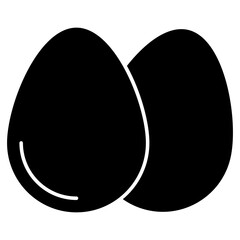 Eggs icon, editable vector