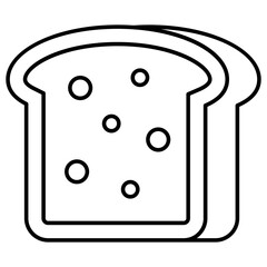 Modern design icon of toast 