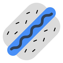 Modern design icon of hotdog burger