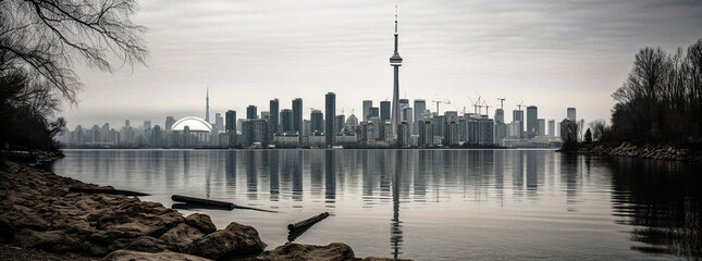 Beautiful Cityscape of Toronto - generative ai
