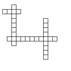 crossword puzzle vector illustration