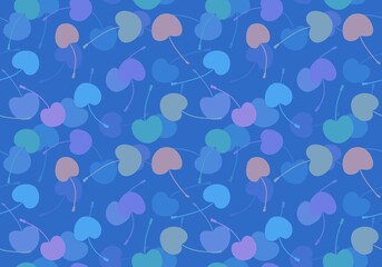 Cartoon summer fruit seamless cherry pattern for wrapping paper and fabrics and linens and kids clothes print