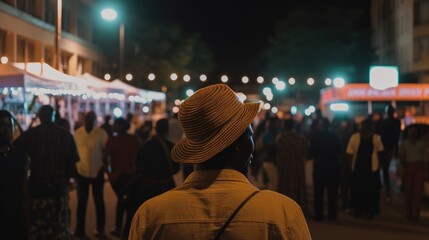 A group of people gathered for the Zimbabwe International Film Festival at a local cinema. Generative AI