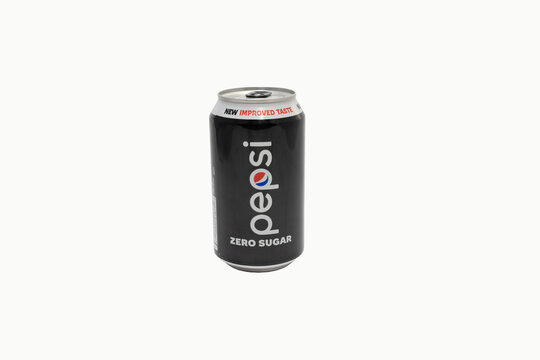 Los Angeles, CA - April 23 2023: Can of Pepsi Zero with new great taste