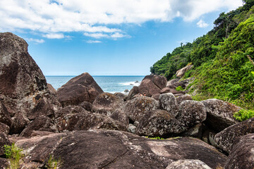 Aventureiro beach on Ilha Grande at Angra dos Reis, Rio de Janeiro, Brazil