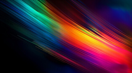 Light prism vibrant super-smooth abstract color. Generative AI.