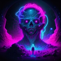 Cosmic Horror Neon Lighting Collection
Generative AI