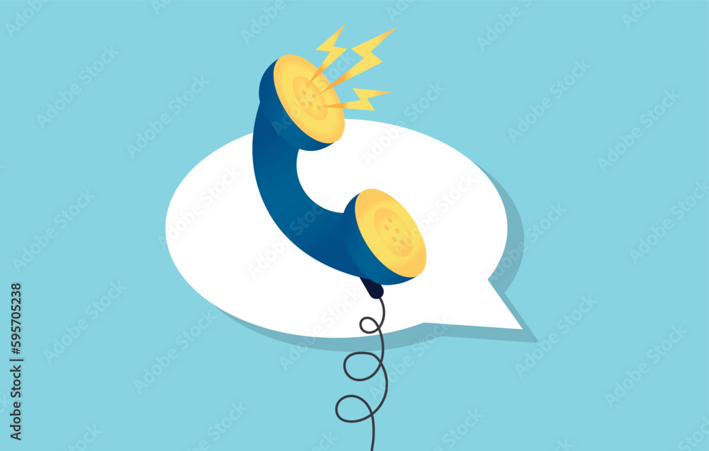 Poster call center bubble speech. feedback and answers to frequently asked questions. consultation and advi