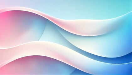 Tranquil Gradient & Delicate Lines Abstract Background, Pastel Pink to Sky Blue, Graceful Curves, Toon Shading, Flat Colors, Simplified Shapes, Bold Outlines, Dynamic Poses. Generative AI.