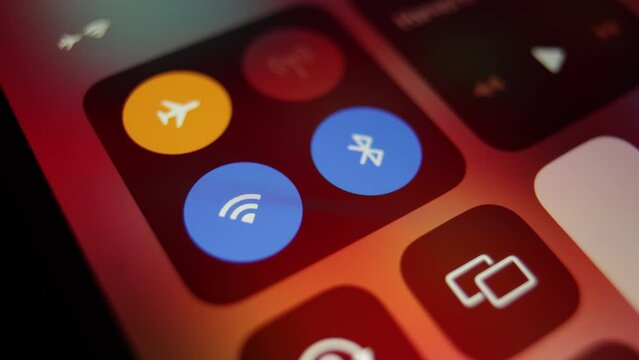 wifi on your smartphone, connecting to the Internet. wifi connection activity indicator