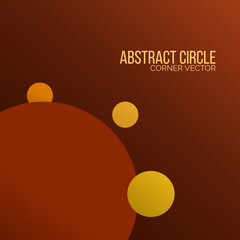 abstract pile of brown circles for presentation background template ornament decoration and geometric wallpaper illustration