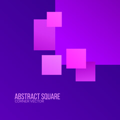random pile of squares in purple color scheme for business or presentation background template or geometric wallpaper