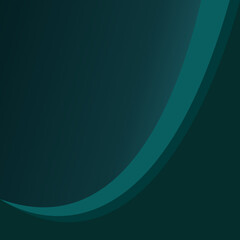 elegant green smooth curve wave shape for background presentation template or wallpaper business illustration