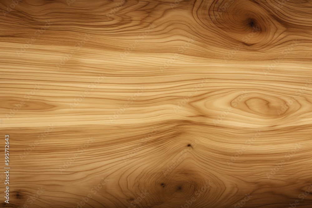 Poster detailed close-up view of a wooden surface with visible grains and texture. generative ai