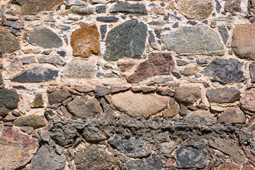 stone wall as background masonry from old stone 4