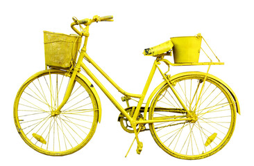 Yellow bicycle