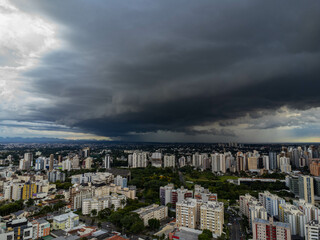 Sky with very dark rain clouds