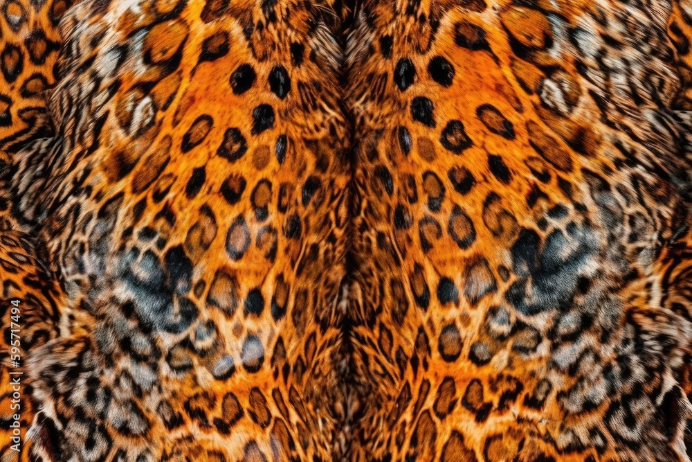 Poster close-up animal print pattern. generative ai