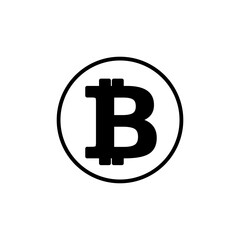 Obraz premium Bitcoin icon vector. payment symbol. Cryptocurrency logo.