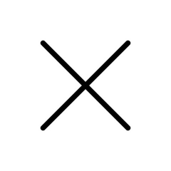 Close vector icon. Delete icon. remove, cancel, exit symbol.