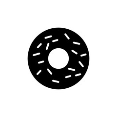 Donut icon vector. doughnut icon. donut logo
