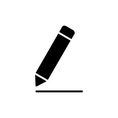 Edit icon vector. edit document sign and symbol. pencil