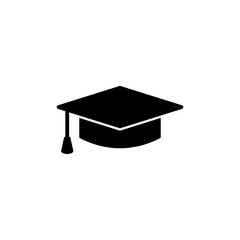 Education icon vector. graduation cap icon vector