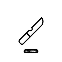 Knife icon vector illustration logo template for many purpose. Isolated on white background.