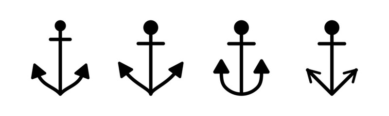 Anchor icon vector illustration. Anchor sign and symbol. Anchor marine icon.