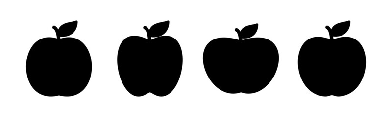 Apple icon vector illustration. Apple sign and symbols for web design.