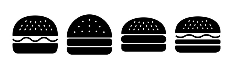 Burger icon vector illustration. burger sign and symbol. hamburger