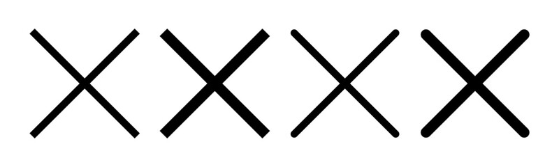 Close icon vector illustration. Delete sign and symbol. cross sign