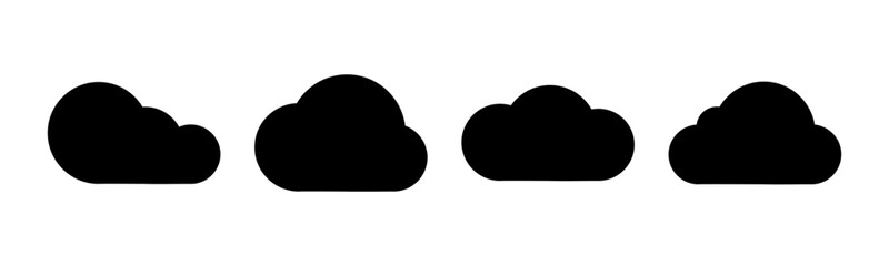 Cloud icon vector illustration. cloud sign and symbol