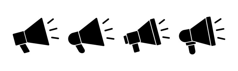Megaphone icon vector illustration. Loudspeaker sign and symbol