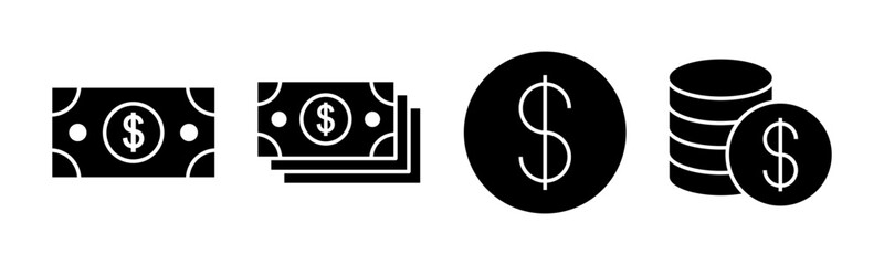 Money icon vector illustration. Money sign and symbol