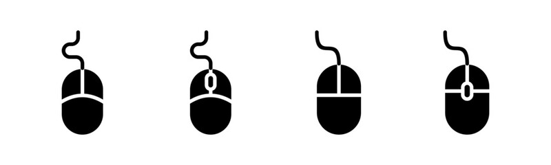 Mouse icon vector illustration. click sign and symbol. pointer icon vector.