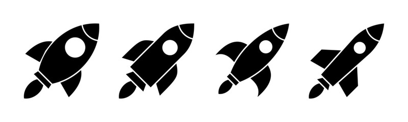 Rocket icon vector illustration. Startup sign and symbol. rocket launcher icon