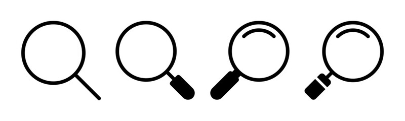 Search icon vector illustration. search magnifying glass sign and symbol