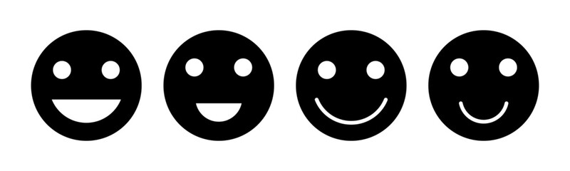 smile icon vector illustration. smile emoticon icon. feedback sign and symbol