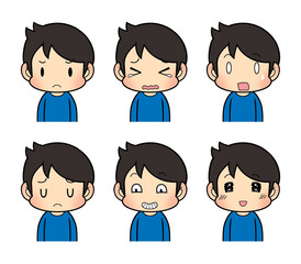 色々な表情の男性02