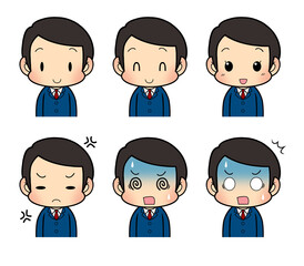 色々な表情の男性07