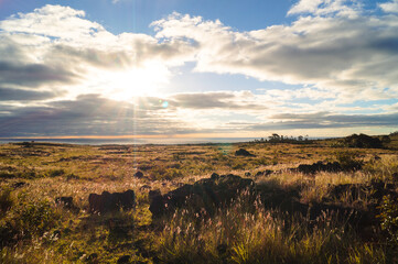 Sunset at Rapa Nui / Easter Island