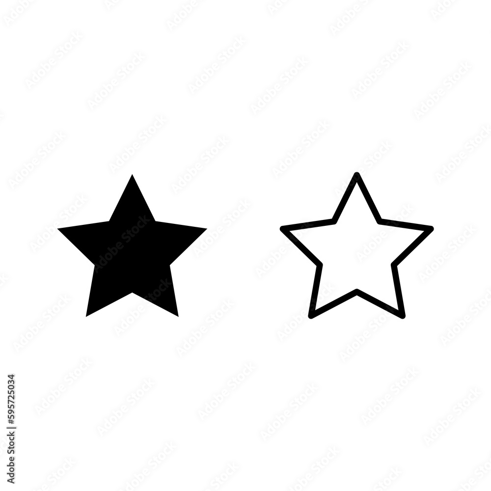 Poster star icon vector. simple favorite sign for site and app..eps