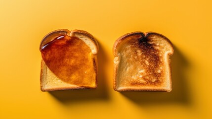 Breakfast toast generated with Generative AI technology