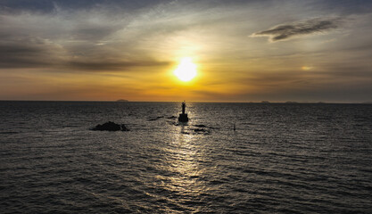 Lighthouse at sunset
