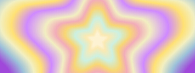 Colorful Star gradient pastel background. Star shape gradient background. Vector illustration.