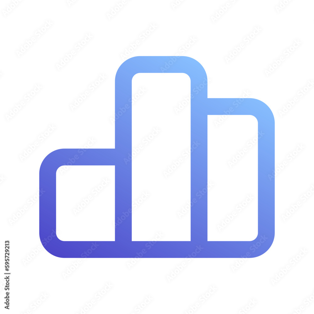 Poster growth gradient icon