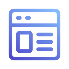 landing gradient icon